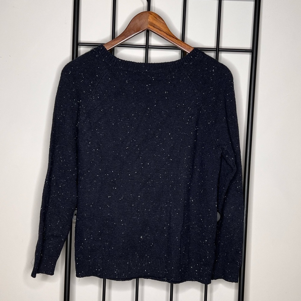 LOFT Polar Bear Speckled Sweater Sz S - Picture 2 of 7
